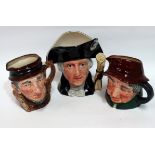 A large Royal Doulton character jug - George Washington, height 20cm, together with Uncle Tom