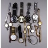 A quantity of various 20th century wristwatches.