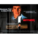 An original UK Quad film poster - 'Witness', 764 x 1014mm.