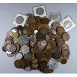 A quantity of largely UK coinage - mostly pre decimal, including two presentation sets of 1967