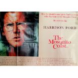 An original UK Quad film poster - 'The Mosquito Coast', 764 x 1014mm.