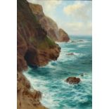 Arthur Wilde PARSONS (1854-1931) North Coast Cornwall Oil on canvas Signed and dated 94 lower left