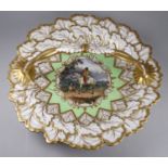 Flight Barr & Barr sweet meat basket - circa 1830, circular with a moulded leaf design incorporating