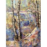 20th Century Canadian School Tangled Forest Oil on canvas Indistinctly signed lower left and