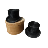 An early 20th century Christys' of London black silk top hat - in cardboard box, together with