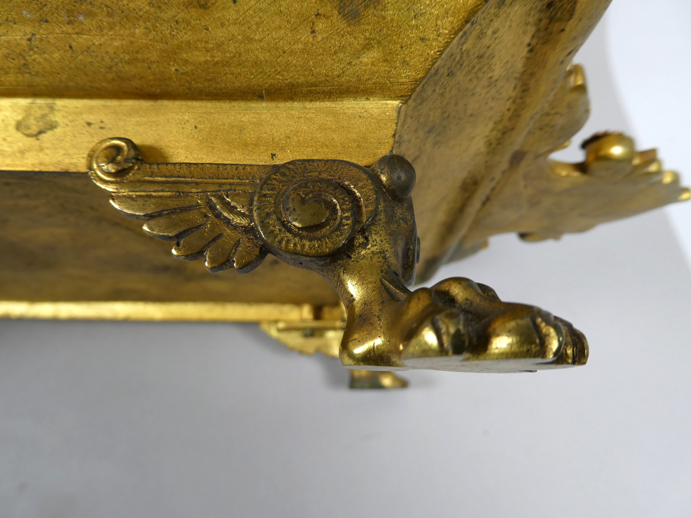 A late 19th century gilt bronze classical tray - decorated with a classical scene, signed E. Robert, - Image 6 of 6