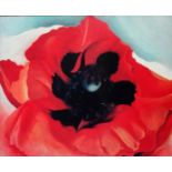 Georgia O'KEEFFE (American 1887-1986), Poppy, Lithograph, Framed and glazed, Picture size 28cm x