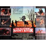 An original UK Quad film poster - 'The Man From Snowy River', 764 x 1014mm.