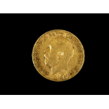 A George V half sovereign 1912.