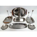 A quantity of stainless steel metalwares - to include 20th century Danish designed items.