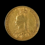 A Victorian sovereign 1889.