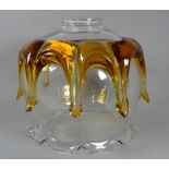 A contemporary Murano glass 'Splash' lightshade - diameter 24cm, height 22cm.