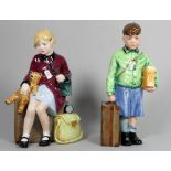 Royal Doulton, The Boy Evacuee HN.3202 - height 20cm, together with The Girl Evacuee HN.3203, height