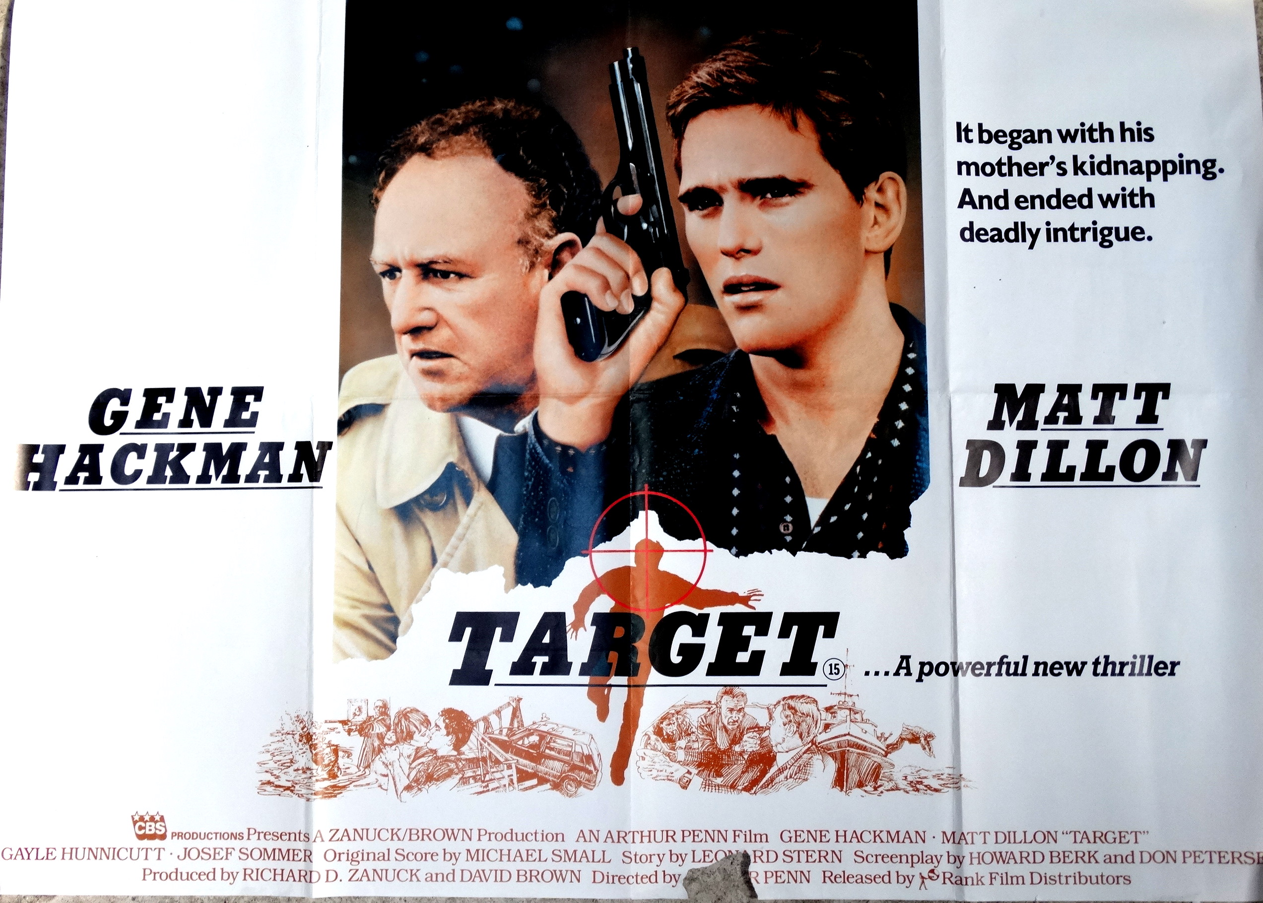 An original UK Quad film poster - 'Target', 764 x 1014mm.