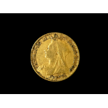 A Victorian half sovereign 1897.