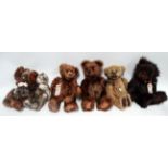 A set of four anniversary Charlie Bears - comprising Thomas, Edward, Jack and Daniel, limited