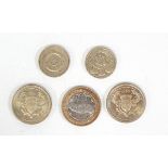A quantity of collectors £1 and £2 coins - to include Edinburgh 2011, 1999 Rugby World Cup, 1986