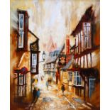 # Ben MAILE (1922-2017) Sunny Day In Ledbury Oil on canvas Signed lower left, titled and dated