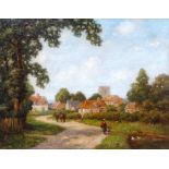 # Thomas Edward FRANCIS (British 1873-1961) (Pierre LE BOEUF) Warborough Oxfordshire, Oil on canvas,