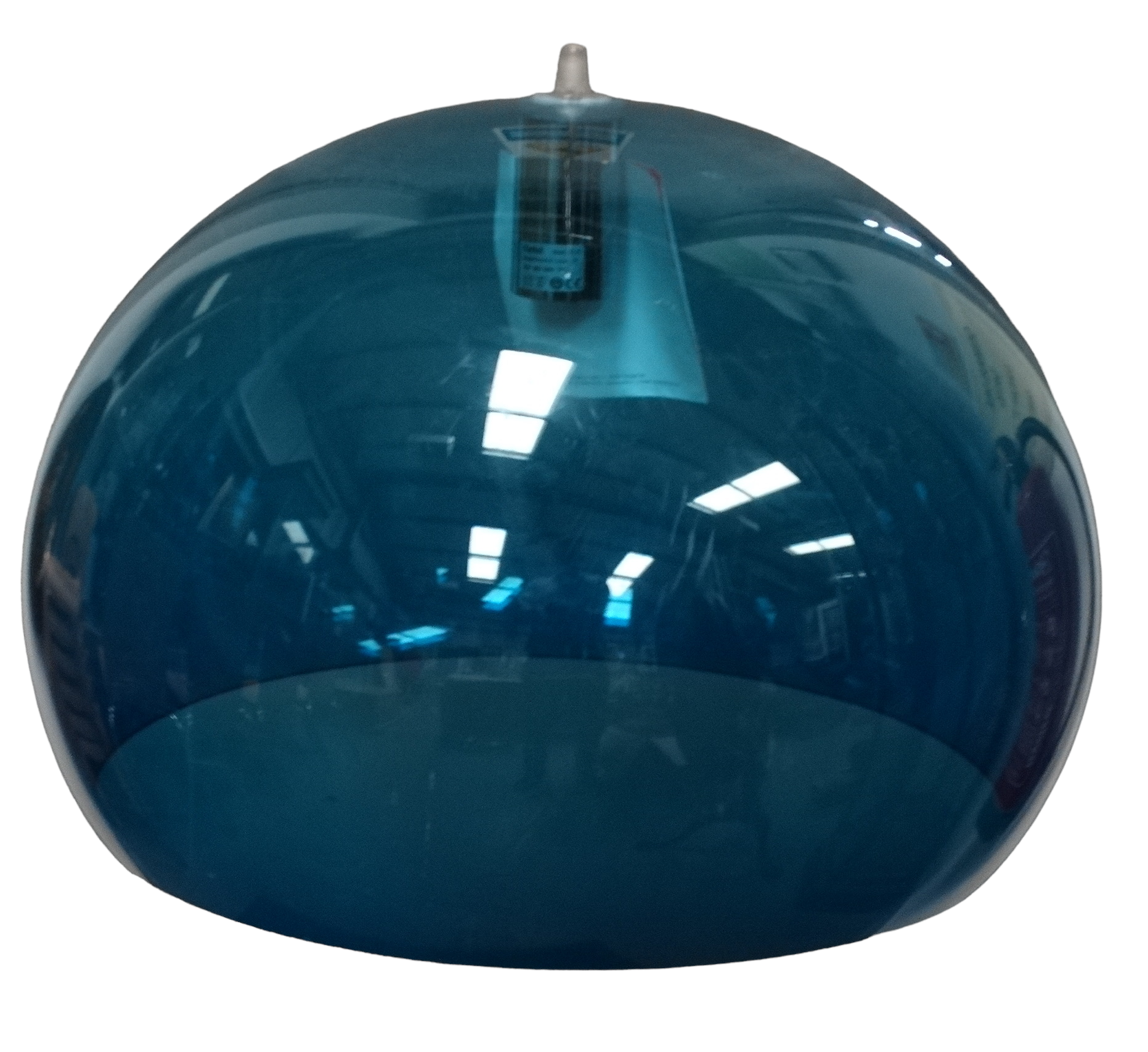 A Kartell blue perspex pendant light fitting - diameter 51cm, in original packaging and with