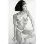# Paul JONES (20th Century Cornish School) Nude Study Pencil on paper Signed and dated 93 lower