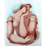# Mary AUDSLEY (1919-2008) Figure Study Silk screen print Signed and inscribed to Tim and Martin