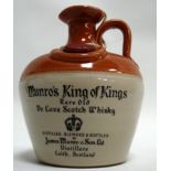 Munro`s King of Kings Scotch whisky - in stoneware flagon with wax seals.