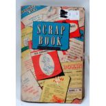 A mid 20th century scrapbook containing matchbox labels - approximately 320.