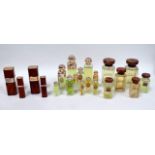 A collection of vintage Hermes shop display bottles - twenty one various sizes and forms. Note: