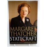 THATCHER Margaret - Statecraft (Strategies for a Changing World), paperback edition, signed to title