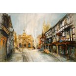 # Ben MAILE (1922-2017) Butter Cross, Ludlow Oil on canvas Signed lower left, titled verso and dated