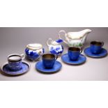 A small quantity of Royal Worcester ceramics - including three blue speckle glazed coffee cups