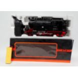 A radio controlled G scale garden locomotive - 45mm gauge, including a tank engine in black