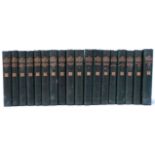 DICKENS Charles - Complete Works in 18 volumes, with green cloth covers.