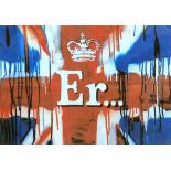 # BANKSY (British, born 1974), 'Er... (Union Flag)' (2012), limited edition screenprint on cotton