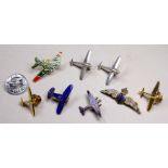 A National League of Airmen enamel pin badge for 1935 - together with another for Scott's Display, a