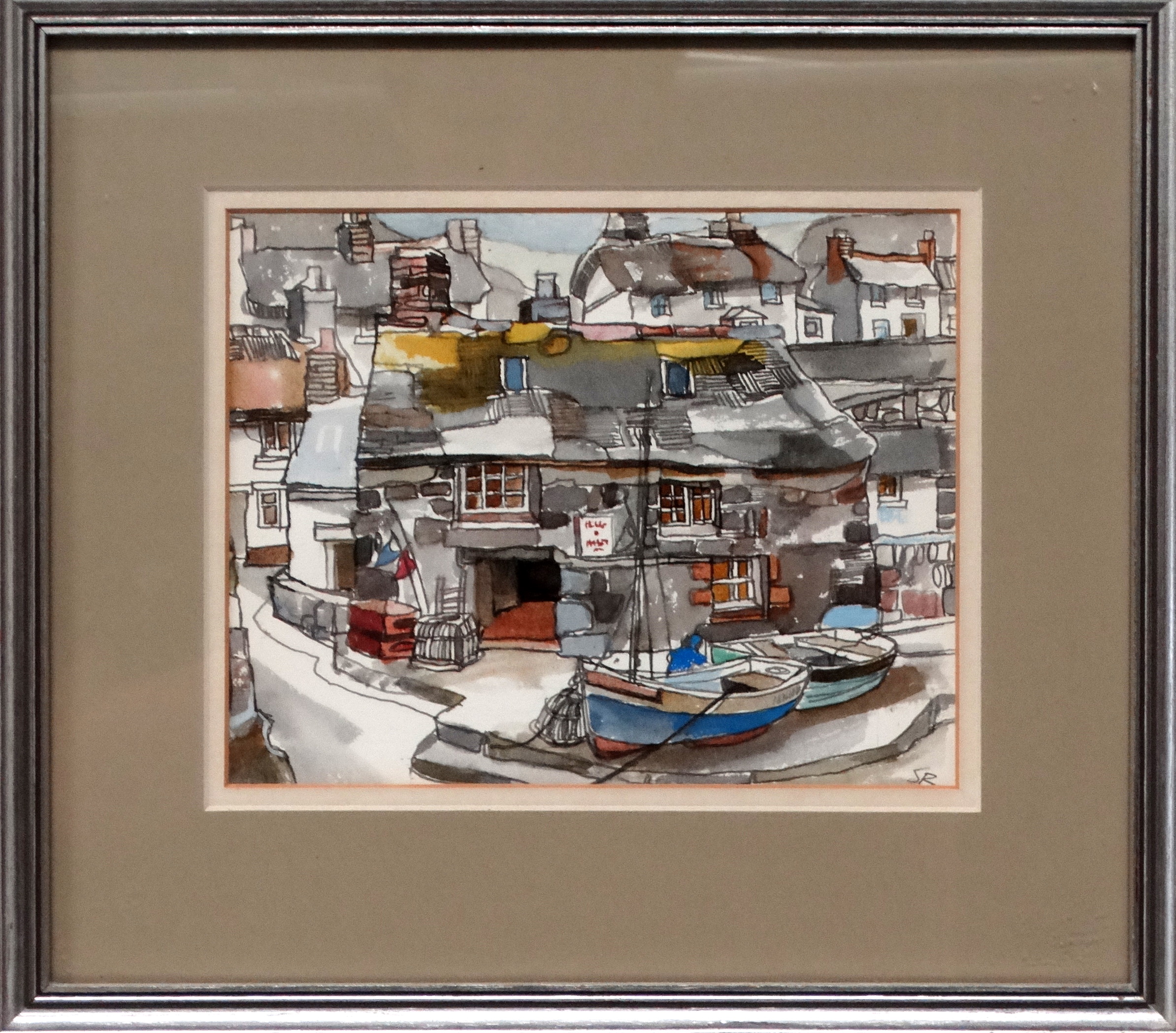 # Sonia ROBINSON (British b.1927) Cadgwith, Cornwall Watercolour Signed with initials lower right, - Image 2 of 5
