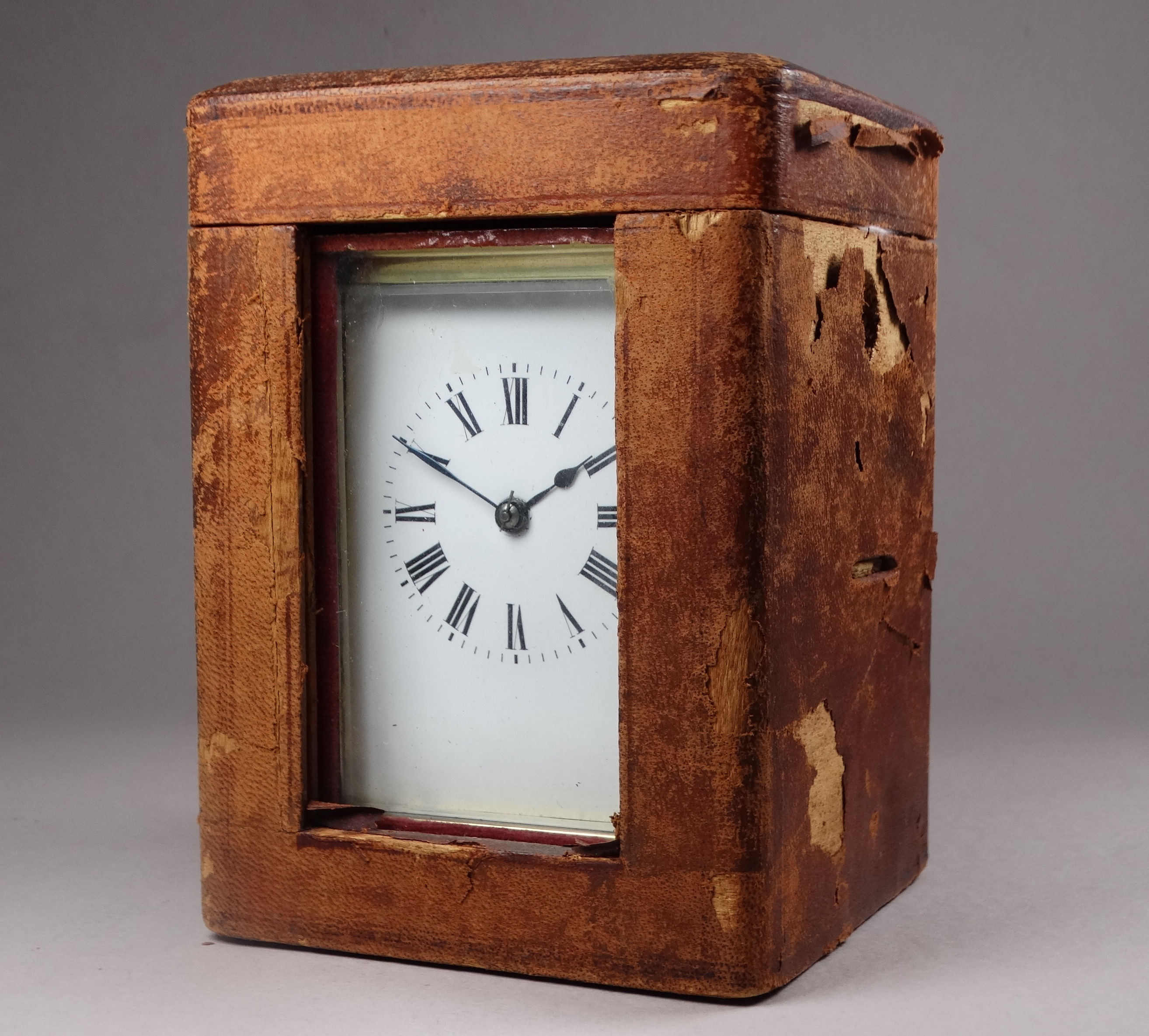 A 20th century carriage clock - the corniche case bearing presentation name and with a white - Image 2 of 9