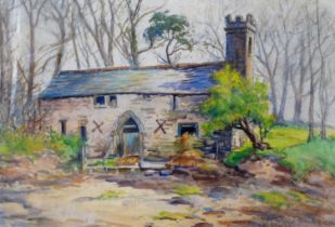 # Angela STEAD (British 20th Century) Churchyard Gate Pastel on paper Signed and dated 1990 Framed