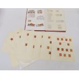 STAMPS - a large collection, including 137 Penny Reds (with hinges), together with part Queen