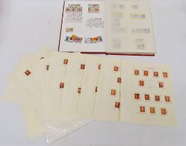 STAMPS - a large collection, including 137 Penny Reds (with hinges), together with part Queen