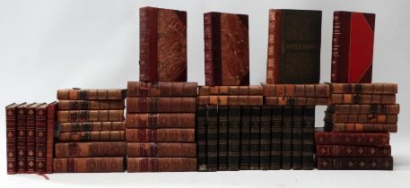 Shakespeare William - Complete works in fifteen volumes published Henry G. Bohn 1848, in tan half