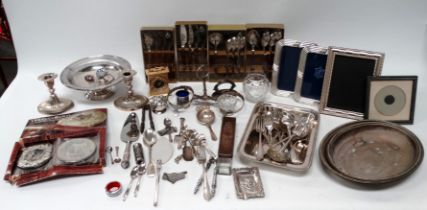 A quantity of silver plated items.