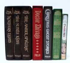 PULLMAN Philip - His Dark Materials trilogy, boxed set published by the Folio Society, together with