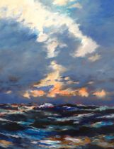 # Joe COUSIN (British 20th/21st Century) Wild Skies and Sea Oil on canvas laid down Signed and dated