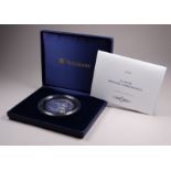 A 2005 silver 2oz Britannia commemorative coin - The Red Arrows 1965-2005, 40 Years Of Excellence,