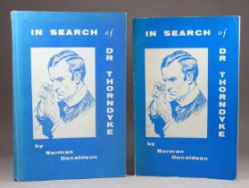 DONALDSON Norman 'In Search of Dr Thorndyke' - blue cloth with presentation inscription for author