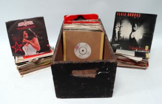 A collection of approximately one hundred and fifty 45rpm records - 7' singles, mixed artists from