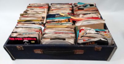 A collection of approximately four hundred and fifty 45rpm records - 7' singles, mixed artists