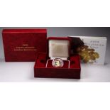 United Kingdom, Elizabeth II gold proof half sovereign 2000 - Royal Mint, in capsule, boxed with